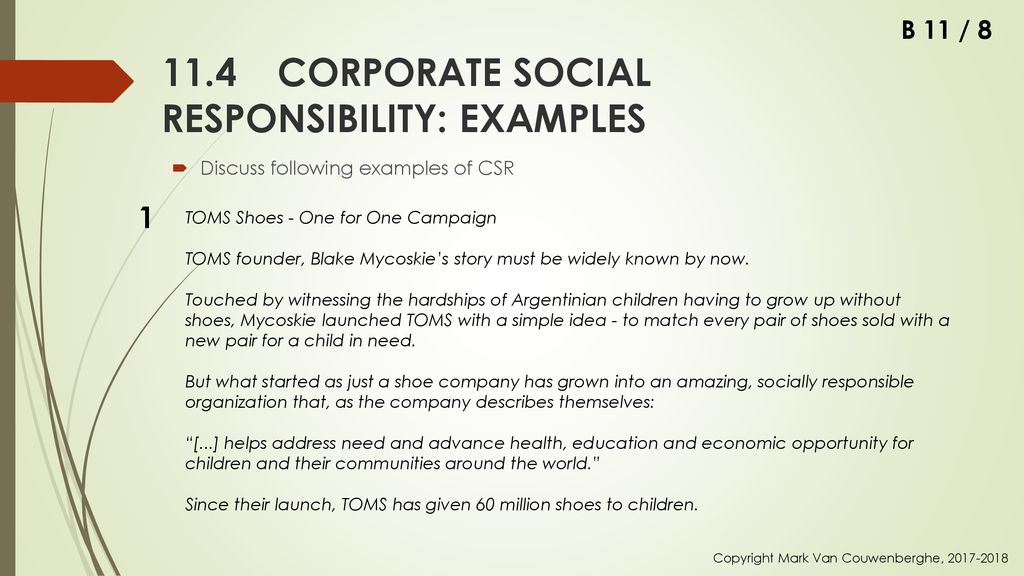 Toms corporate deals social responsibility